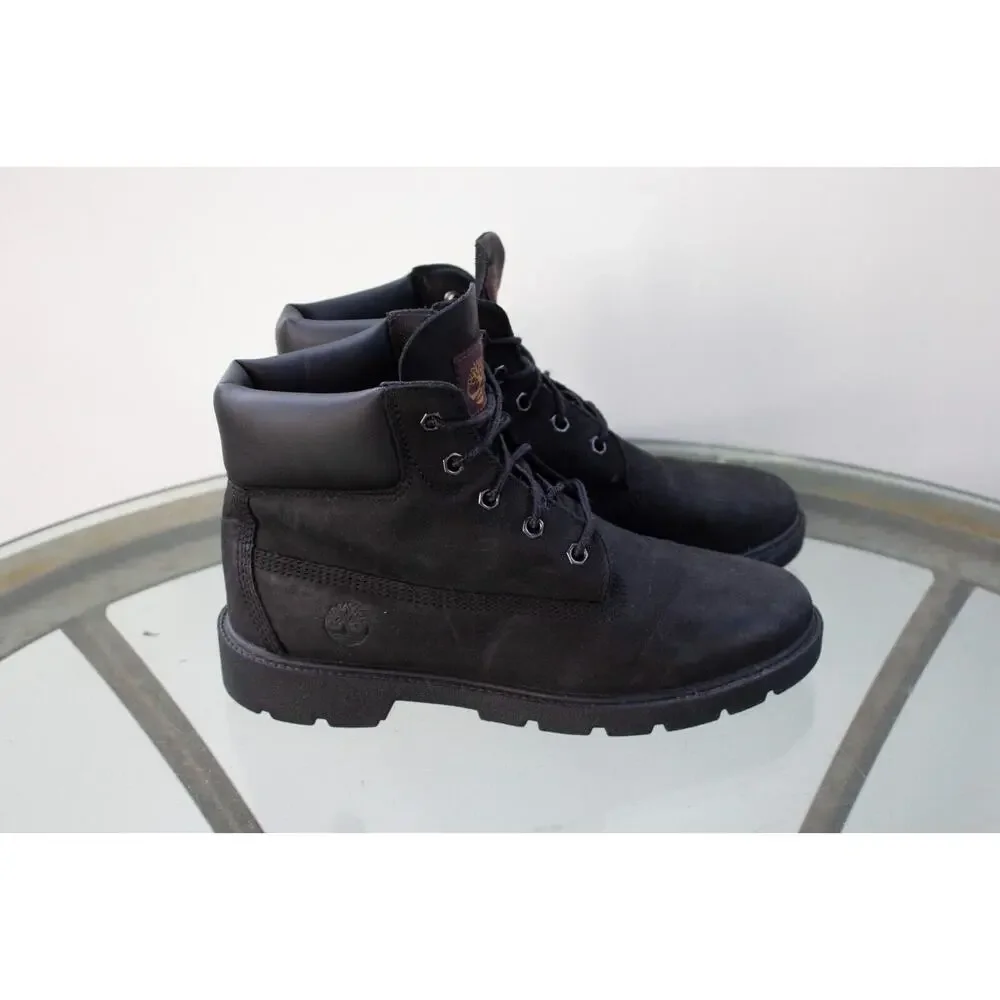 Timberland Junior 6-Inch Premium Waterproof Boot Black Leather 10910 Big Boy 5